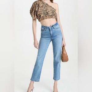 GOOD AMERICAN GOOD VINTAGE LOW NATURAL FRAY Size 30/10